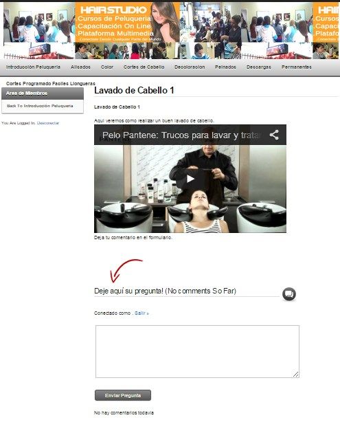 Plataforma Virtual Peluqueria